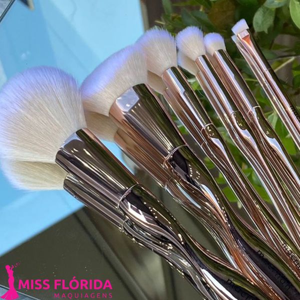 Kit com 6 pincéis Macrilan Mademoiselle 