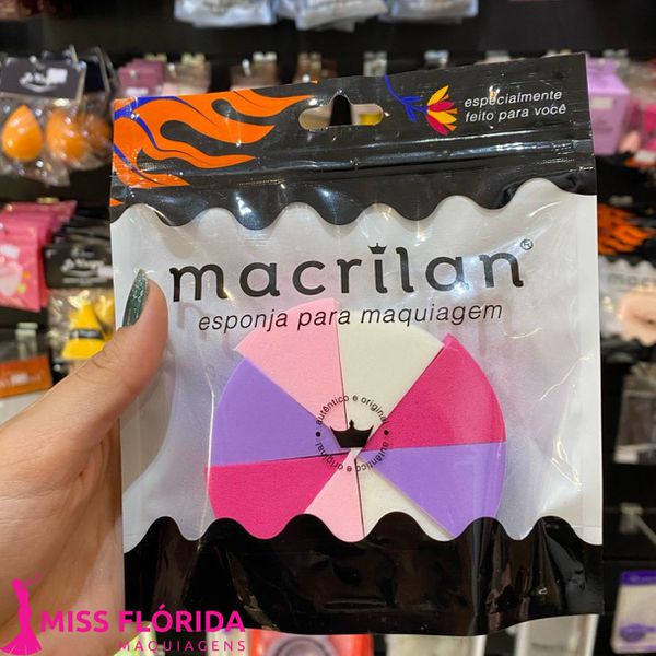 Esponja para Maquiagem Queijo 08 pedaços Macrilan