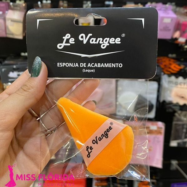 Esponja Para Acabamento de Pó Leque Arredondado - Le Vangee