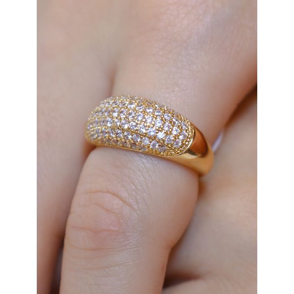 Anel Balonado Cravejado