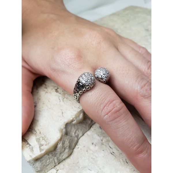 Anel festa regulável prata