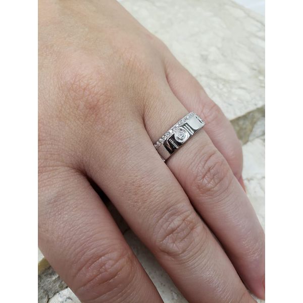 Anel aliança aparador prata