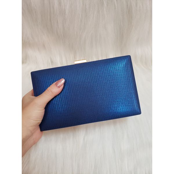 Clutch azul cintilante