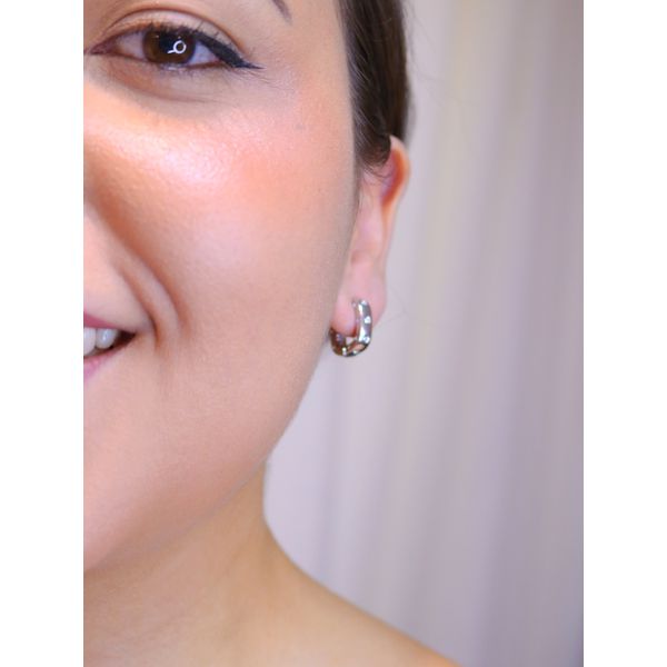 Argola quadrada furada P