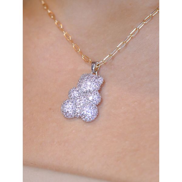 Colar bear cravejado