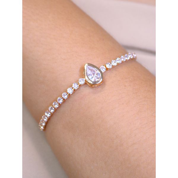 Pulseira gota zircônia