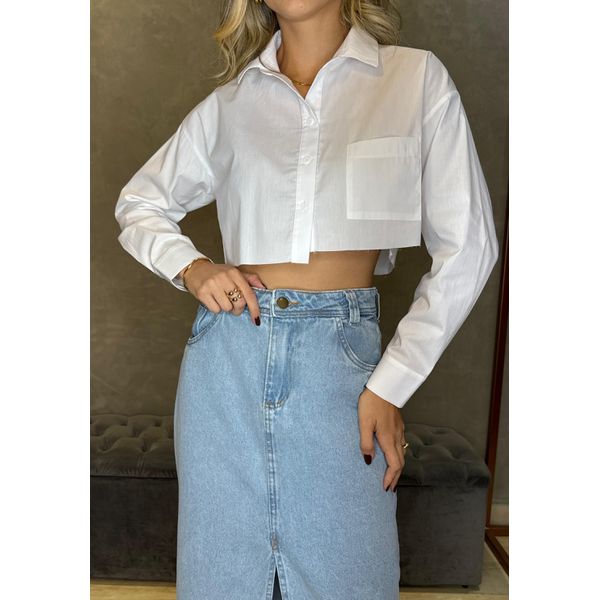 CAMISA CROPPED BRANCO