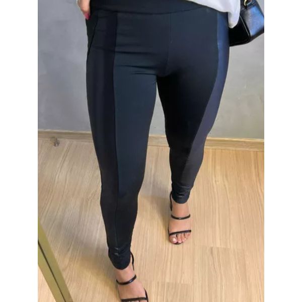 Calça Montaria Preta Flanelada