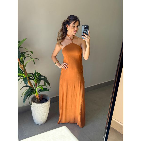 VESTIDO NATÁLIA MARROM