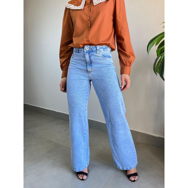 CALÇA NEXO WIDE LEG JEANS