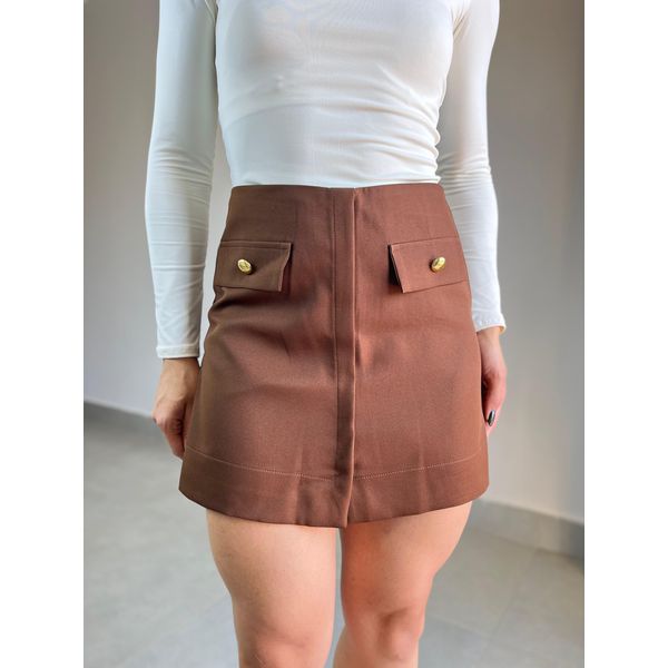 SHORT SAIA ISA MARROM