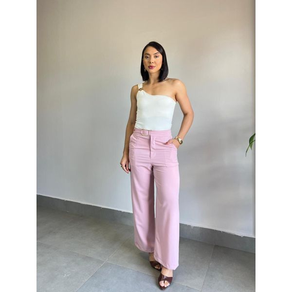 CALÇA METAL ORGÂNICO ROSE