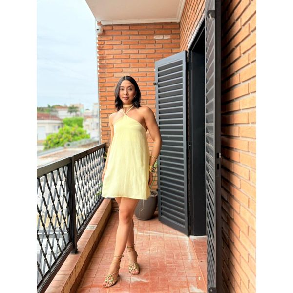 VESTIDO HELÔ AMARELO