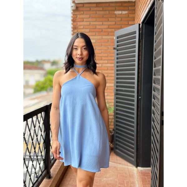 VESTIDO HELÔ AZUL