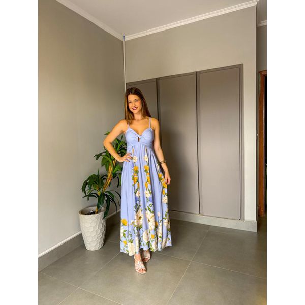vestido Estampado Gabi AZUL