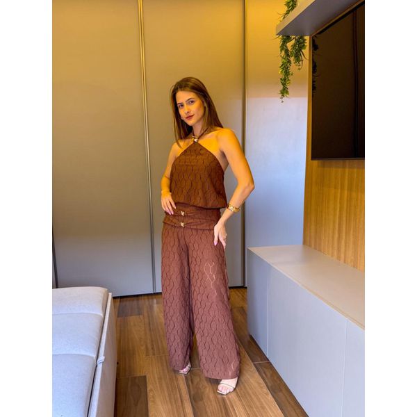 CONJUNTO BARCELONA MARROM