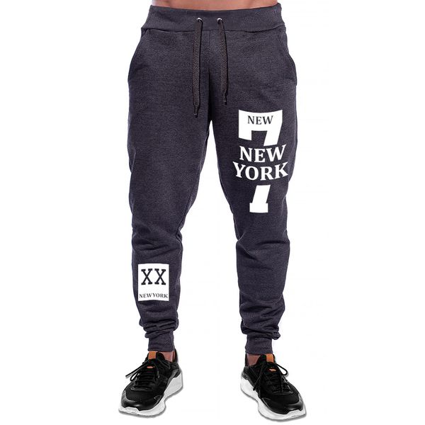 Calça Moletom Masculino 7 New York Benellys Chumbo