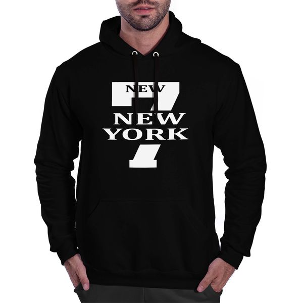 Moletom 7 New York Masculino Canguru Com... - Benellys Loja Oficial