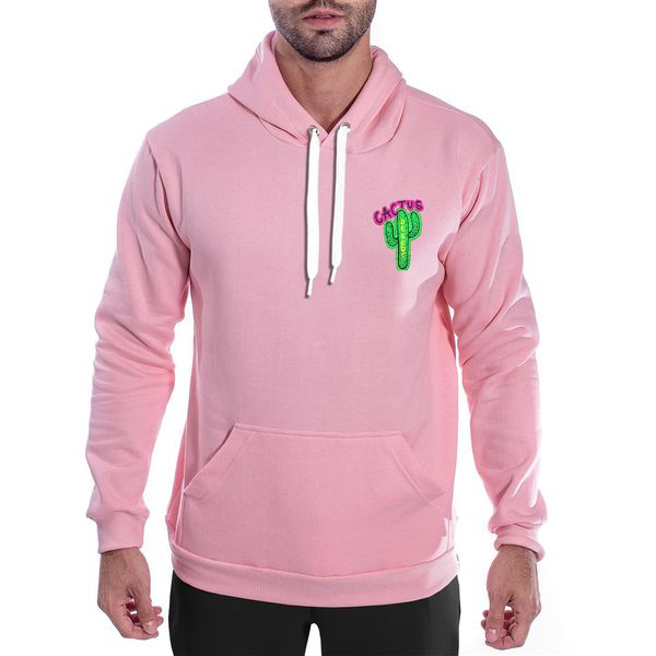 Moletom Cactus Pequeno Masculino Canguru Rosa Claro Benellys