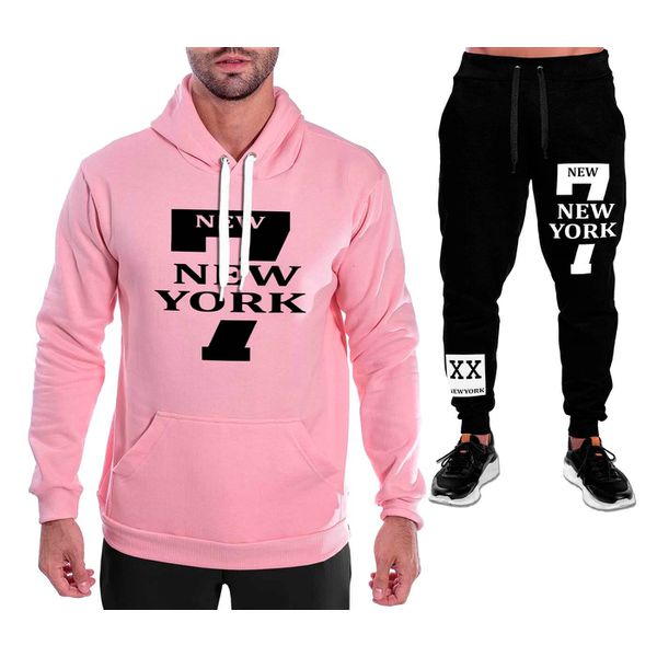 Conjunto Moletom Masculino 7 New York Bl...