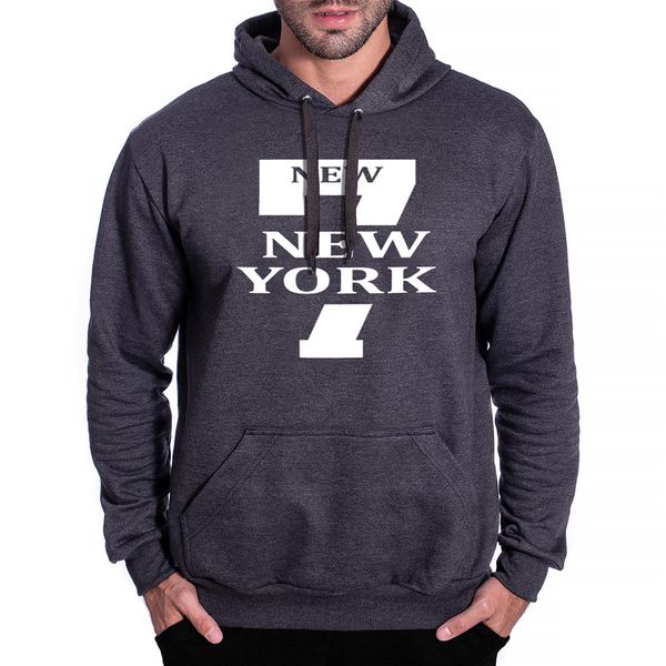 Moletom 7 New York Masculino Canguru Com... - Benellys Loja Oficial