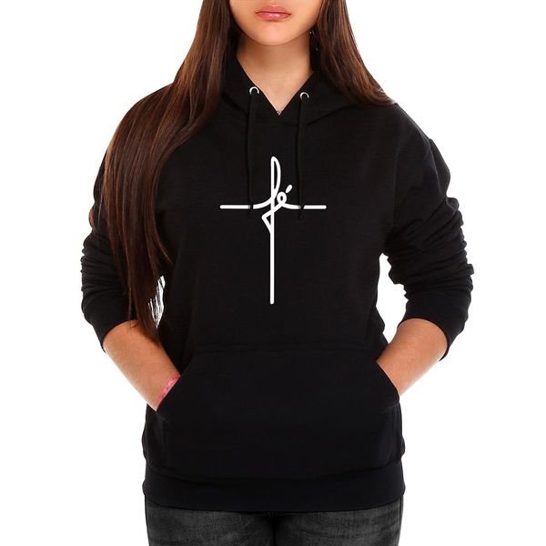 Moletom F Feminino Canguru com Capuz Preto Benellys Loja Oficial
