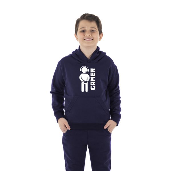 Moletom Canguru Infantil Menino Gamer Benellys Marinho
