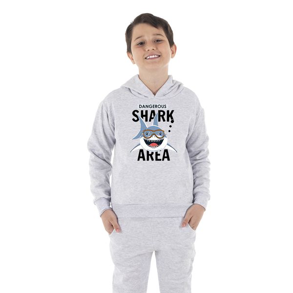 Moletom Canguru Infantil Menino Shark Be... - Benellys Loja Oficial