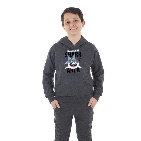 Moletom Canguru Infantil Menino Shark Be... - Benellys Loja Oficial