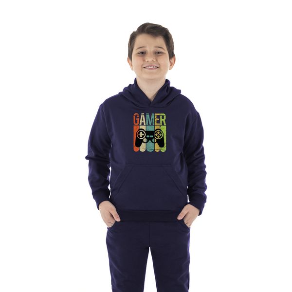 Moletom Canguru Infantil Menino Vídeo Game Benellys Marinho