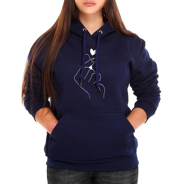 Moletom azul marinho feminino sales