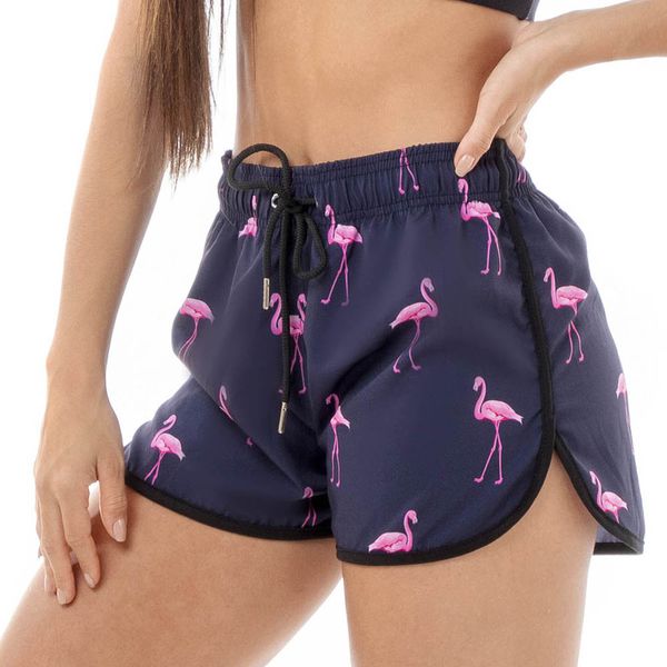 Shorts Praia Feminino Benellys Flamingo