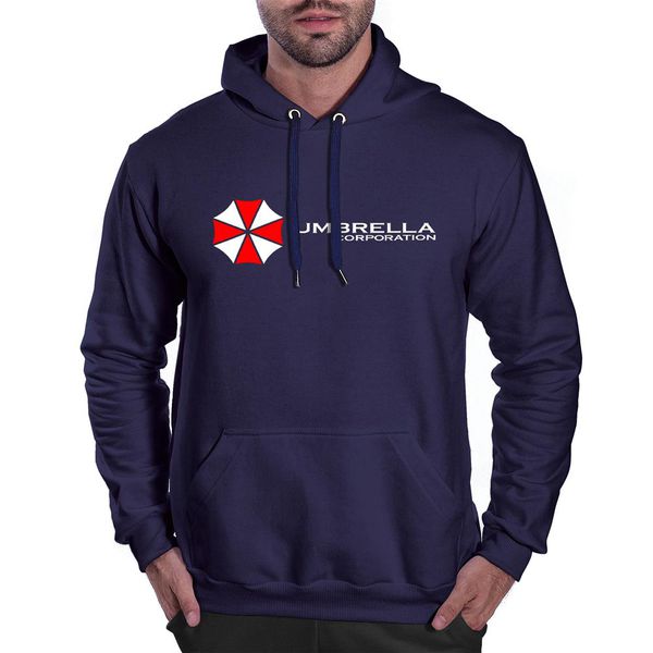 Moletom Umbrella Corporation Masculino Canguru Marinho Benellys