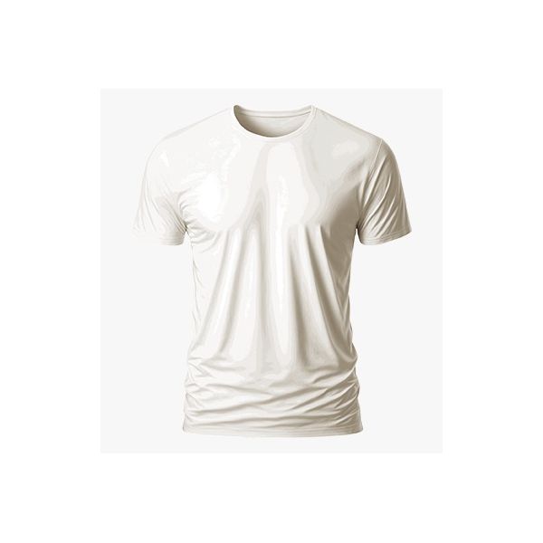 Camiseta Camisa Lisa Premium Slim Algodão Cores Variadas Off White