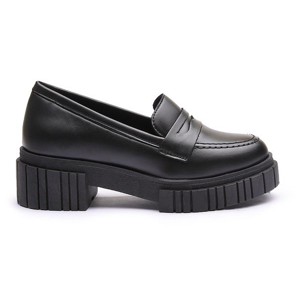 Mocassim Molly Feminino Tratorado Preto