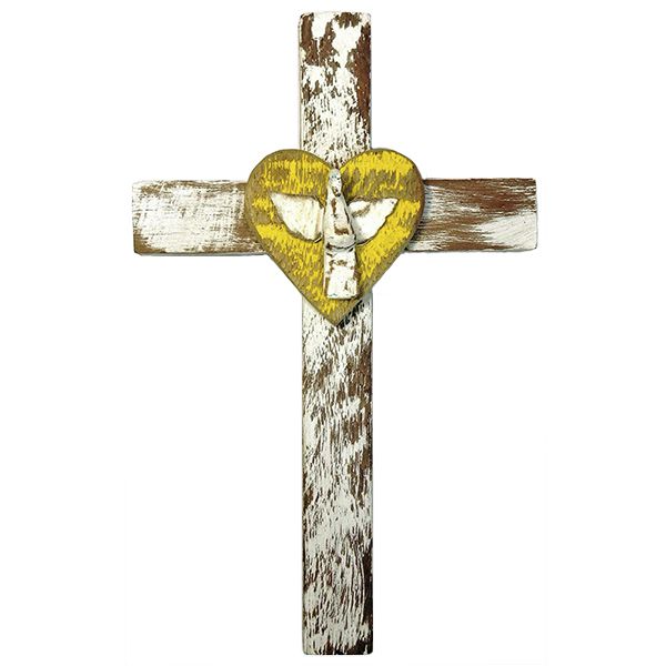 Crucifixo em madeira 25cm