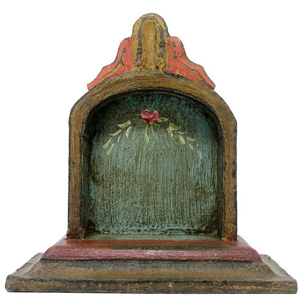 Mini Oratório/Capela de mesa em estilo barroco com 11,5cm