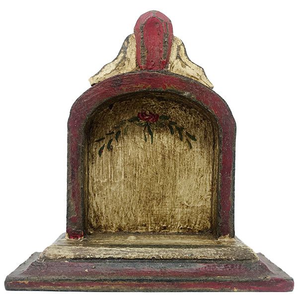 Mini Oratório/Capela de mesa em estilo barroco com 11,5cm