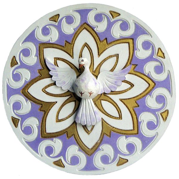 Divino Espírito Santo em mandala 22cm