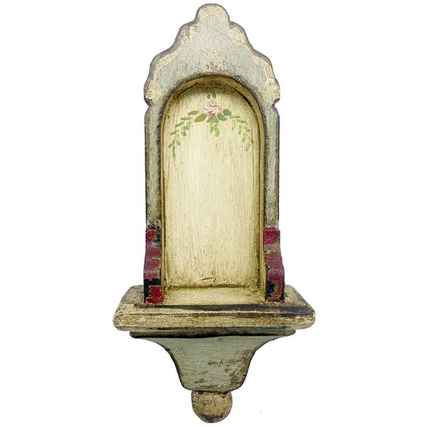 Oratório de parede estilo peanha barroca com 20cm de altura