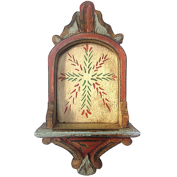 Oratório de parede estilo peanha barroca com 25cm