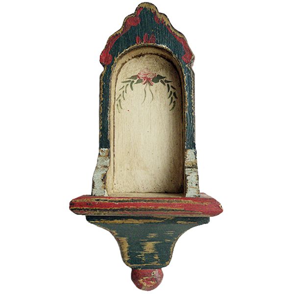 Oratório de parede estilo peanha barroca com 20cm de altura
