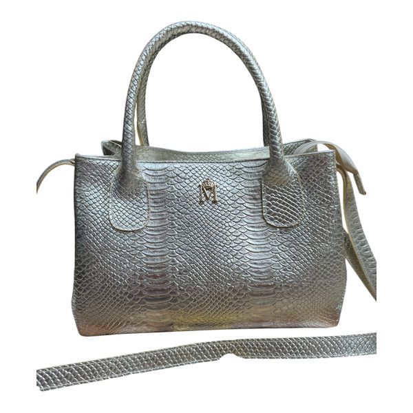 Bolsa em Couro Ouro Light Alessandra