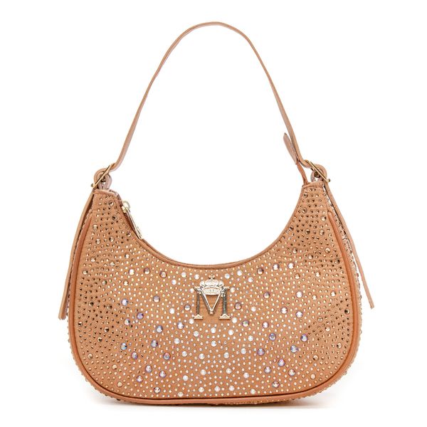 Bolsa em Material Tecnológico Meia Lua Camel Laura 