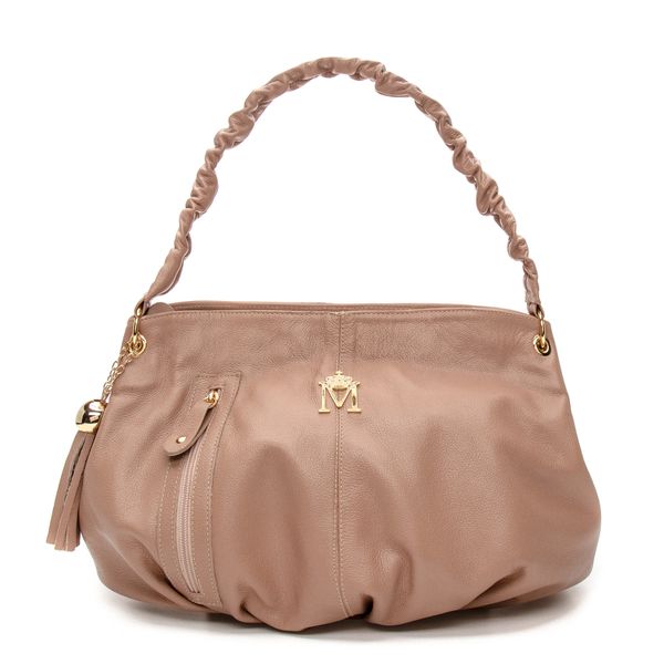 Bolsa em Couro Amêndoa Mel