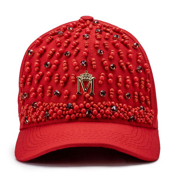 Boné Vermelho com Bordado Vermelho