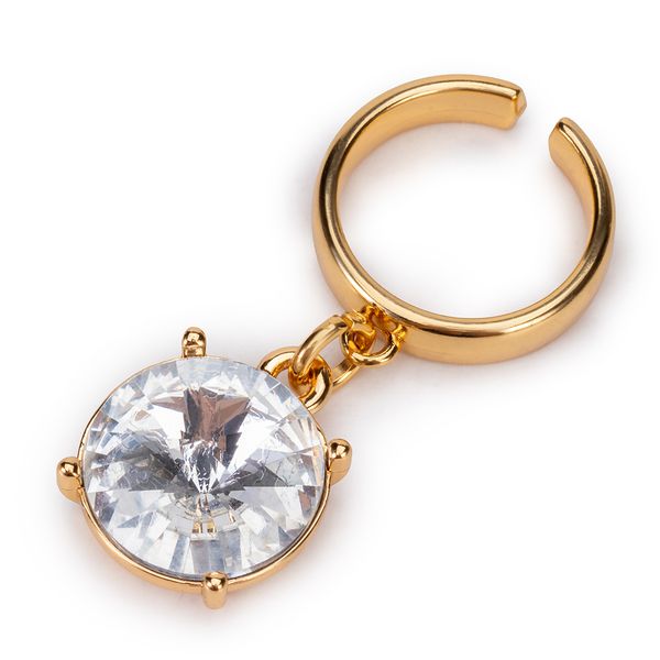 Anel com Pedra e Cristal