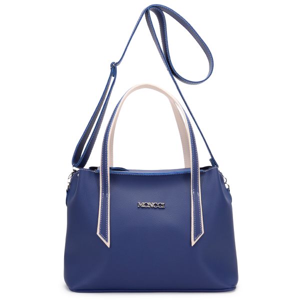 Bolsa Bangkok - Azul com Detalhes Marfim