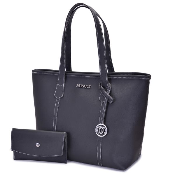 Bolsa Dallas - Preto com detalhes Branco