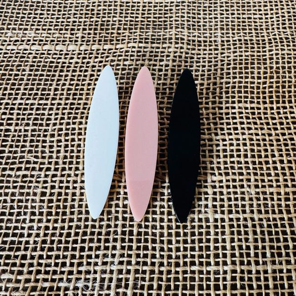 PRESILHAS - KIT 3 UN. - MODELO CANOA - COR PRETA, CREME E MARROM 